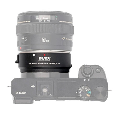 Ayex EF-NEX-IV Lens Adaptör | Canon EF/EF-S Lens – Sony E-Mount Makineler ile Uyumlu