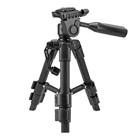 ayex LT-256 Hafif Kamera Tripodu – 3 Yönlü Kafa, Hızlı Geçiş Plakası, Kompakt ve Taşınabilir