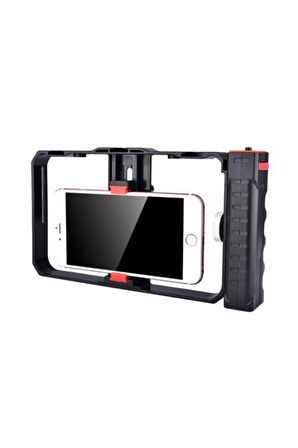 Telefonlar Için Profesyönel Video Rig Cage, Video Çekim Kafesi