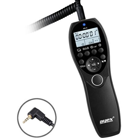 Ayex Ax-3 RR100/R2 Fujifilm Uyumlu Zaman Ayarlı Kumanda