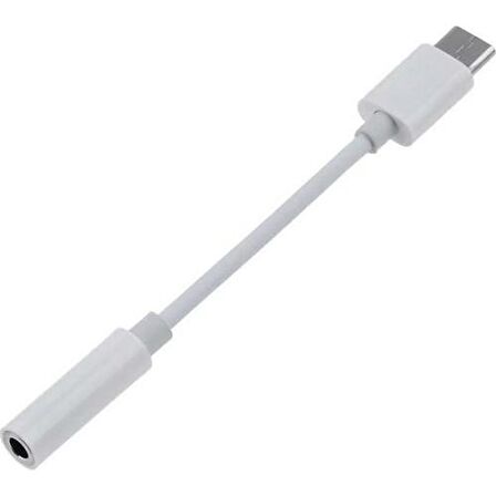 Ayex Type-C Için 3.5mm Kulaklık ve Mikrofon Adaptörü Beyaz