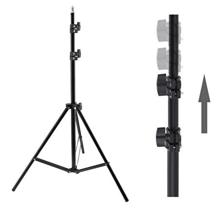 Ayex GSC-210 Işık Ayağı, 210cm, Flaş için Light Stand,