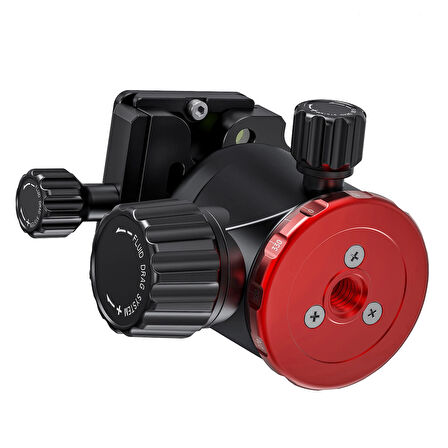 JUSINO BE-36 Profesyonel Tripod Kafası – 12 kg Taşıma Kapasiteli – CNC Alüminyum – 360° Panoramik Hareket – Arca-Swiss Uyumlu