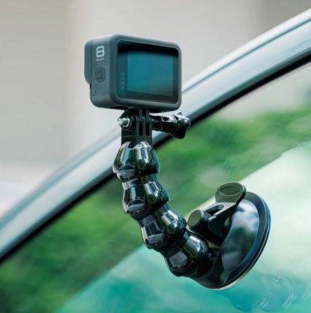 AYEX AX-231 VANTUZLU ARAÇ İÇİ ESNEK KAMERA TUTUCU – GOPRO, DJI OSMO ACTION, INSTA360 İLE UYUMLU
