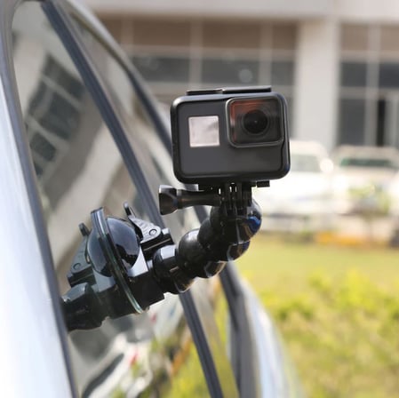 AYEX AX-231 VANTUZLU ARAÇ İÇİ ESNEK KAMERA TUTUCU – GOPRO, DJI OSMO ACTION, INSTA360 İLE UYUMLU