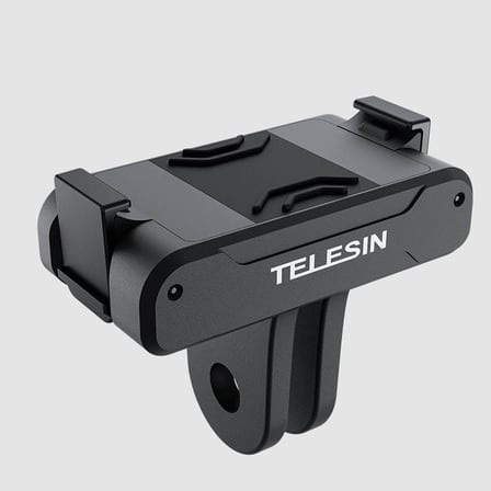 Ayex Manyetik Çift Tırnak Adaptör – Telesin OA-TPM-T04 DJI Osmo Action 5 Pro / 4 / 3 Uyumlu Hızlı Bağlantı Aparatı
