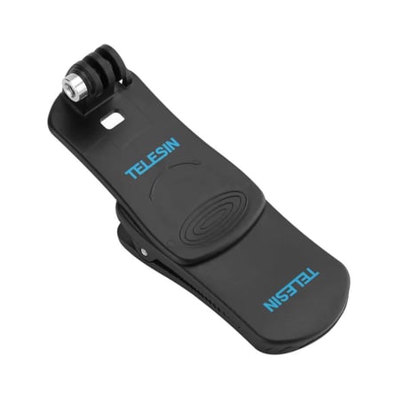 Ayex 360° Döner Backpack Mount Telesin GP-JFM-003 Aksiyon Kamera Çanta Klipsi GoPro, DJI ile Uyumlu
