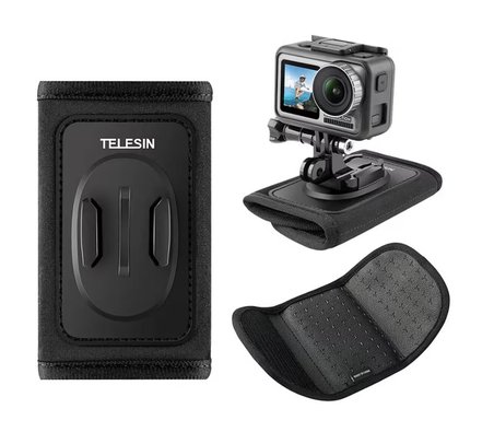 Ayex Backpack Strap Mount Telesin GP-BPM-003 Aksiyon Kamera Çanta Askı Aparatı GoPro, DJI ile Uyumlu