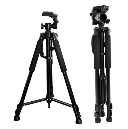 Ayex LT-3366 140cm Tripod – 3 Yönlü Kafa, Su Terazili, Kamera ve Telefon Uyumlu