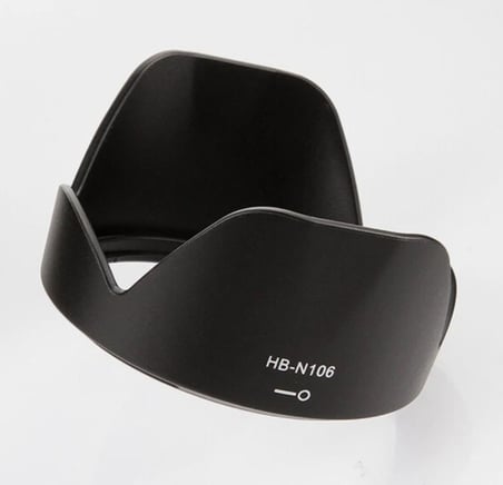 Ayex HB-N106 Parasoley Nikon AF-P DX 18-55mm ve 1 NIKKOR VR 10-100mm ile Uyumlu