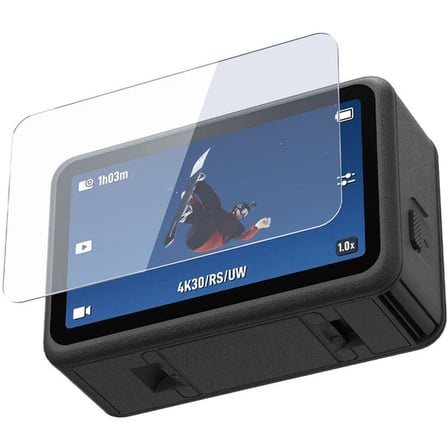 Ayex Telesin S6-FLM-25 Temperli Cam Lens ve Ekran Koruyucu Seti – DJI Osmo Action 6 ile Uyumlu
