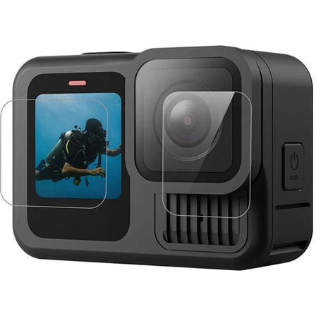 Ayex Telesin S6-FLM-08-TGP Temperli Cam Lens ve Ekran Koruyucu Seti – GoPro HERO13 ile Uyumlu