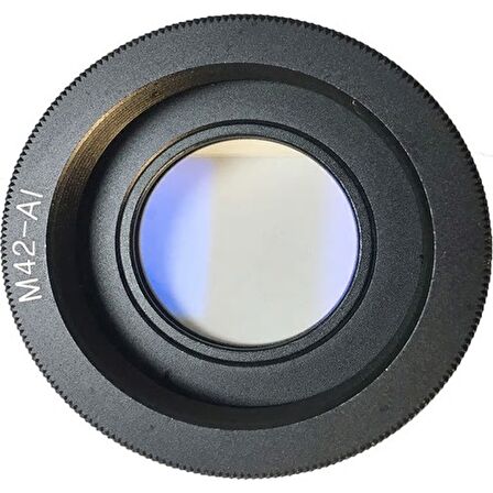 Ayex Nikon İçin M42 Lens Kullanim Adaptörü Optikli