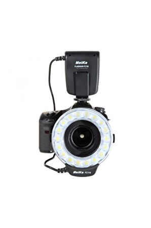 Canon DSLR Makineler İçin MeiKe FC110 LED (Macro) Makro Ring Flaş