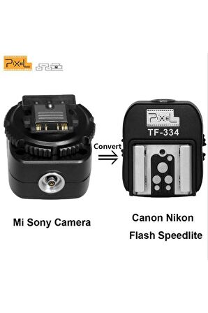 Sony A6000, A6300, A6500 Için Canon, Nikon Hot Shoe Converter