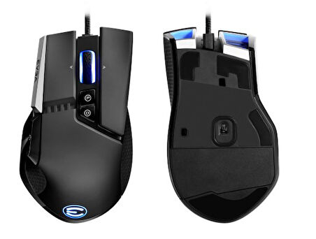 EVGA X17 Gaming Mouse, Wired, Black, Customizable, 16,000 DPI, 5 Profiles, 10 Buttons, Ergonomic