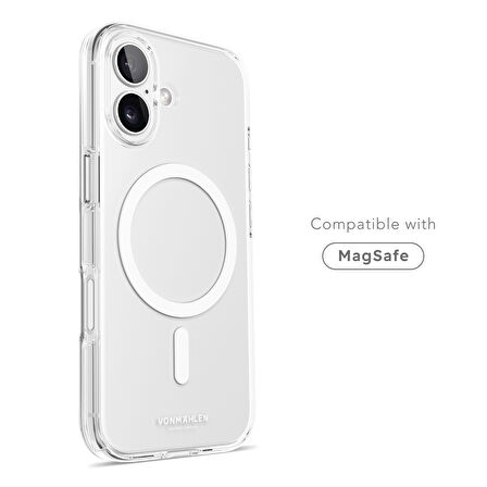Vonmahlen iPhone 17 Şeffaf Kılıf - Beyaz