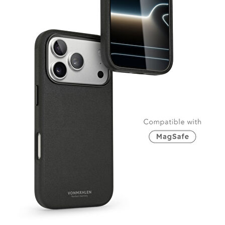 Vonmahlen iPhone 17 Pro Max Like Deri Kılıf - Siyah
