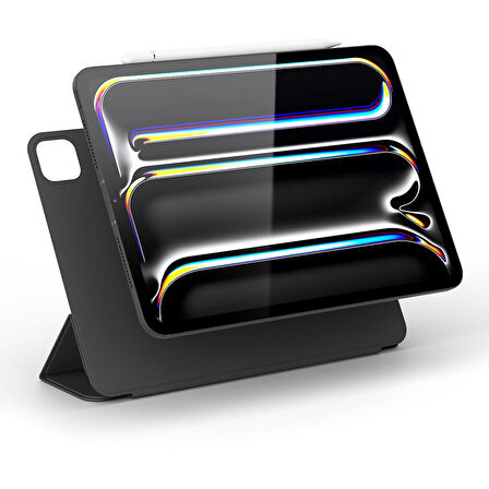 Vonmahlen iPad Air 13" İçin Katlanabilir Folio - Siyah