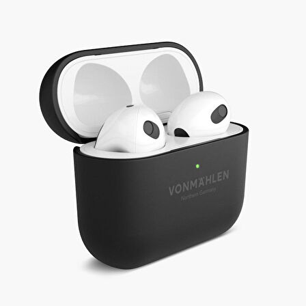 Vonmahlen AirPods 4. nesil için İnce Kapak Kılıf - Siyah