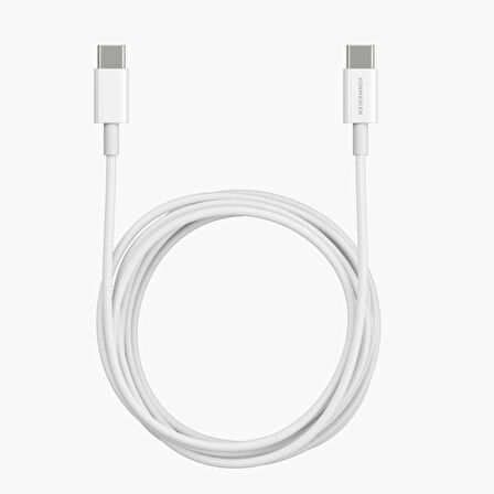 Vonmahlen USB-C'den USB-C'ye 60W Şarj Kablosu - 2M - Beyaz