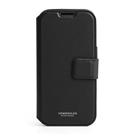 Vonmahlen iPhone 17 Pro Max Vegan Deri Folio - Siyah