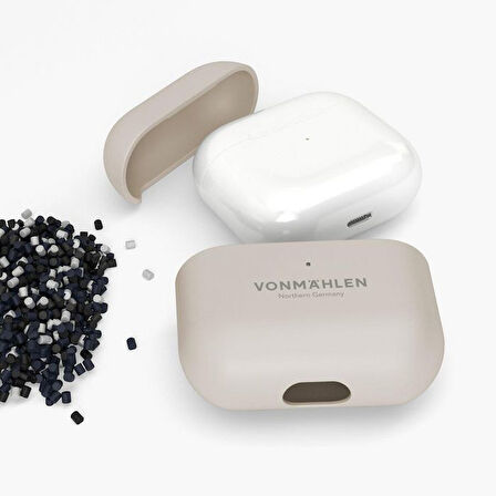 Vonmahlen AirPods 4. nesil için İnce Kapak Kılıf - Krem