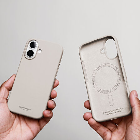 Vonmahlen iPhone 17 Yumuşak Silikon Kılıf - Krem