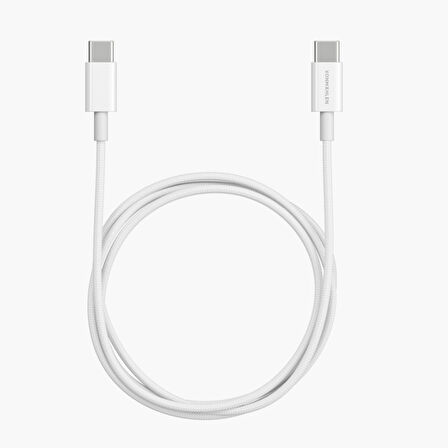 Vonmahlen USB-C'den USB-C'ye 60W Şarj Kablosu - 1M - Beyaz