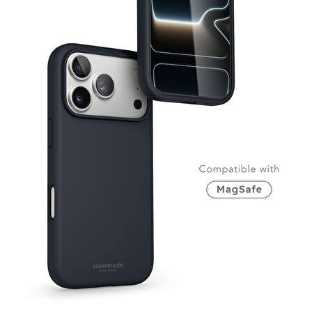 Vonmahlen iPhone 17 Pro Max Yumuşak Silikon Kılıf - Lacivert