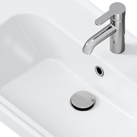  Aqua Bagno Smart Taşma Delikli Pop-up Sifon , Parlak Krom  Başlıklı ,  (1 -1/4)   