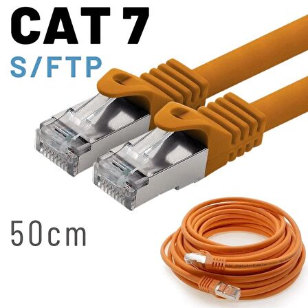 IRENIS 50 Cm CAT7 Kablo S/FTP LSZH Ethernet Network Lan Ağ Kablosu 