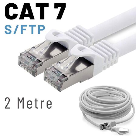 IRENIS 2 Metre CAT7 Kablo S/FTP LSZH Ethernet Network Lan Ağ Kablosu 