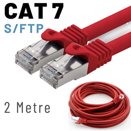 IRENIS 2 Metre CAT7 Kablo S/FTP LSZH Ethernet Network Lan Ağ Kablosu 