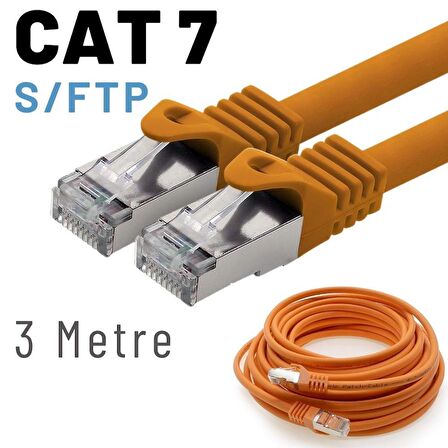 IRENIS 3 Metre CAT7 Kablo S/FTP LSZH Ethernet Network Lan Ağ Kablosu 