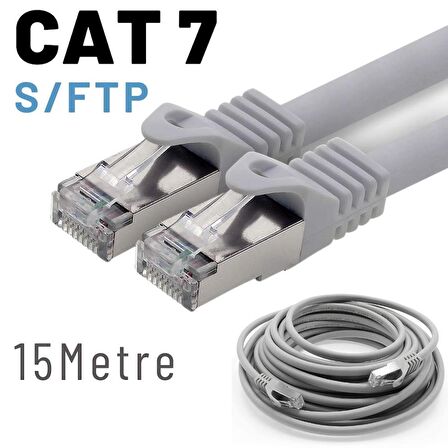 IRENIS 15 Metre CAT7 Kablo S/FTP LSZH Ethernet Network Lan Ağ Kablosu 