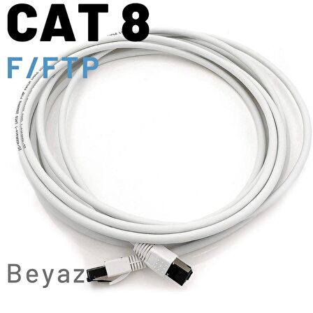 IRENIS 50 Cm CAT8 Kablo F/FTP LSZH Ethernet Network Lan Ağ Kablosu