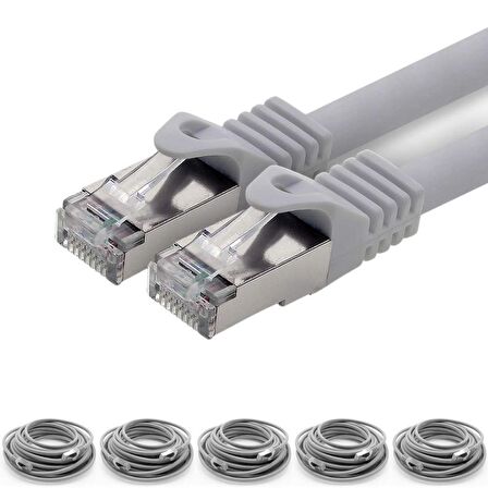 5 adet 3 Metre IRENIS CAT7 Kablo S/FTP Ethernet Network LAN Ağ Kablosu
