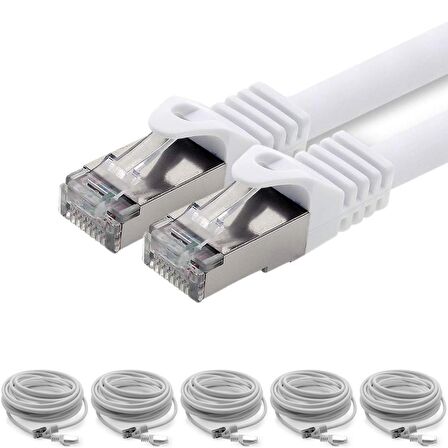5 adet 15 Metre IRENIS CAT7 Kablo S/FTP Ethernet Network LAN Ağ Kablosu