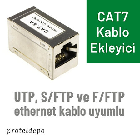 IRENIS CAT7 Ethernet Kablo Ekleyici, Birleştirici, Uzatıcı