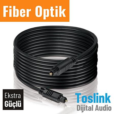 IRENIS Fiber Optik Kablo Toslink Optik Ses Kablosu, Ekstra Kalın