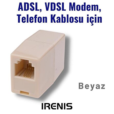 IRENIS Modem ve Telefon Kablo Ekleyici, Birleştirici, Uzatıcı