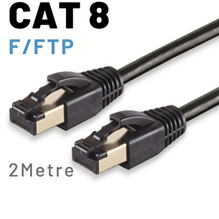 IRENIS 2 Metre CAT8 Kablo F/FTP LSZH Ethernet Network Lan Ağ Kablosu