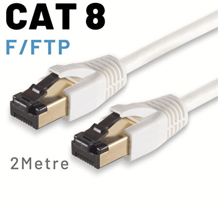 IRENIS 2 Metre CAT8 Kablo F/FTP LSZH Ethernet Network Lan Ağ Kablosu