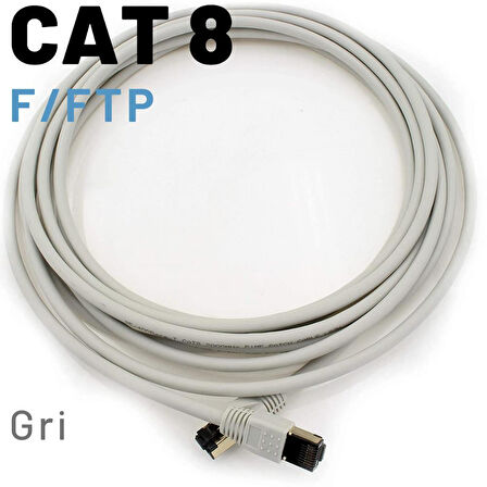 IRENIS 2 Metre CAT8 Kablo F/FTP LSZH Ethernet Network Lan Ağ Kablosu