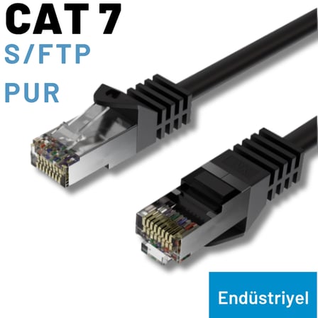 IRENIS CAT7 S/FTP PUR Endüstriyel Dış Ortam Kablosu 15 Metre