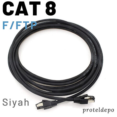 IRENIS 50 Cm CAT8 Kablo F/FTP LSZH Ethernet Network Lan Ağ Kablosu