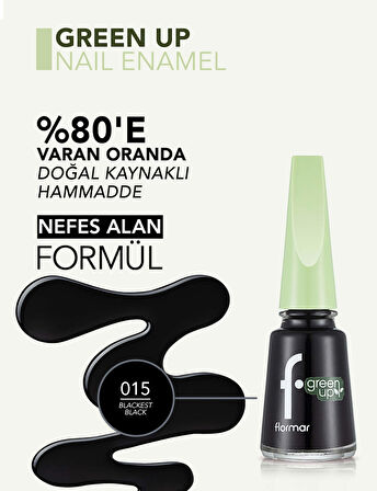 Flormar Green Up Yüksek Pigmentli & Parlak Bitişli Nefes Alabilen Vegan Oje