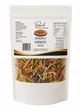 Tahali Çanakkale 3'lü Erişte Paketi 3x400 gr 