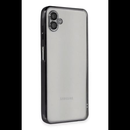Samsung Galaxy A04 Kılıf Razer Lensli Silikon - Siyah